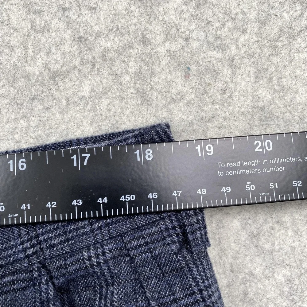 J.Crew Pants Mens 36x30 (37x29) Blue 770 Straight Check Chino Stretch Tweed